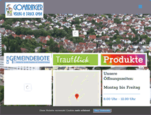 Tablet Screenshot of gomaringer-verlag.de
